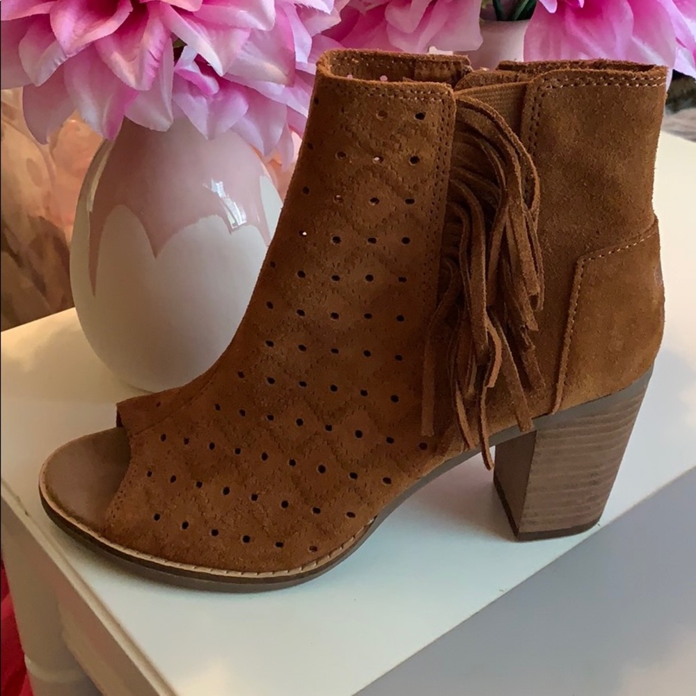 Toms Majorica Peep Toe Fashion Boot